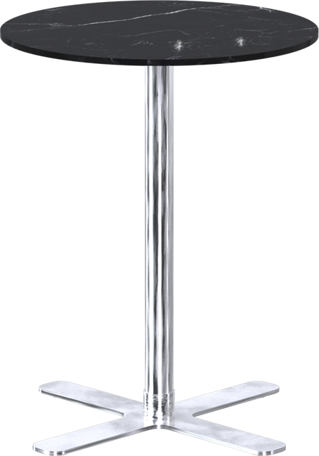 Stainless Plus Cafe Table - 60cm Rd